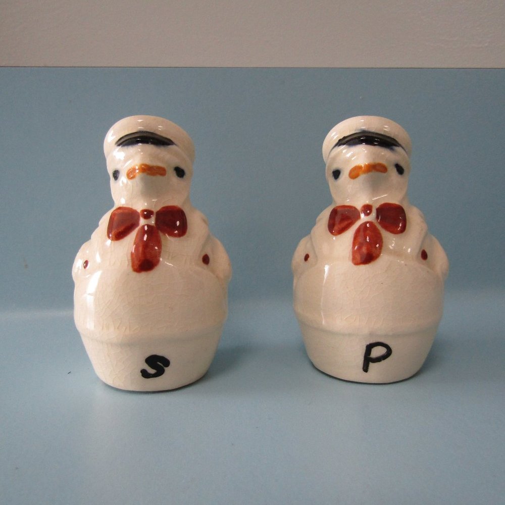 Big Sale!  Sailor Penguin Salt and Pepper Set